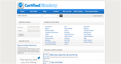 Desktop Screenshot of certifieddirectory.com