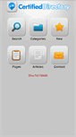 Mobile Screenshot of certifieddirectory.com